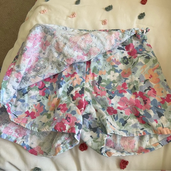 SOLD Abercrombie Kids Floral Linen Matching Set Girls size 9/10 - Picture 7 of 9